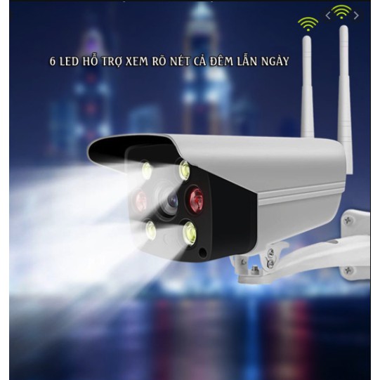 Camera Giám Sát Ngoài Trời Yoosee - 6 Led Full HD (2.0Mpx) - Hồng Ngoại Quay Đêm | BigBuy360 - bigbuy360.vn