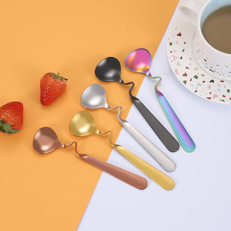 Muỗng Cà Phê Hình Chữ S Bằng Thép Không Gỉ 304