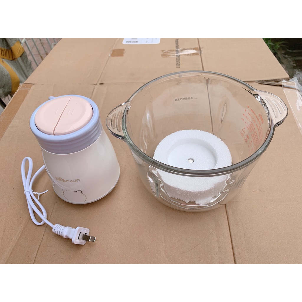 Máy xay thịt Bear xay rau củ quả, máy xay thực phẩm đa năng Bear xay đồ ăn dặm cho bé cối thuỷ tinh dung tích