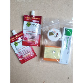  Bộ NGĂN Nám gói dưỡng đỏ Clobetamil G Thái Lan [ tem vàng ]