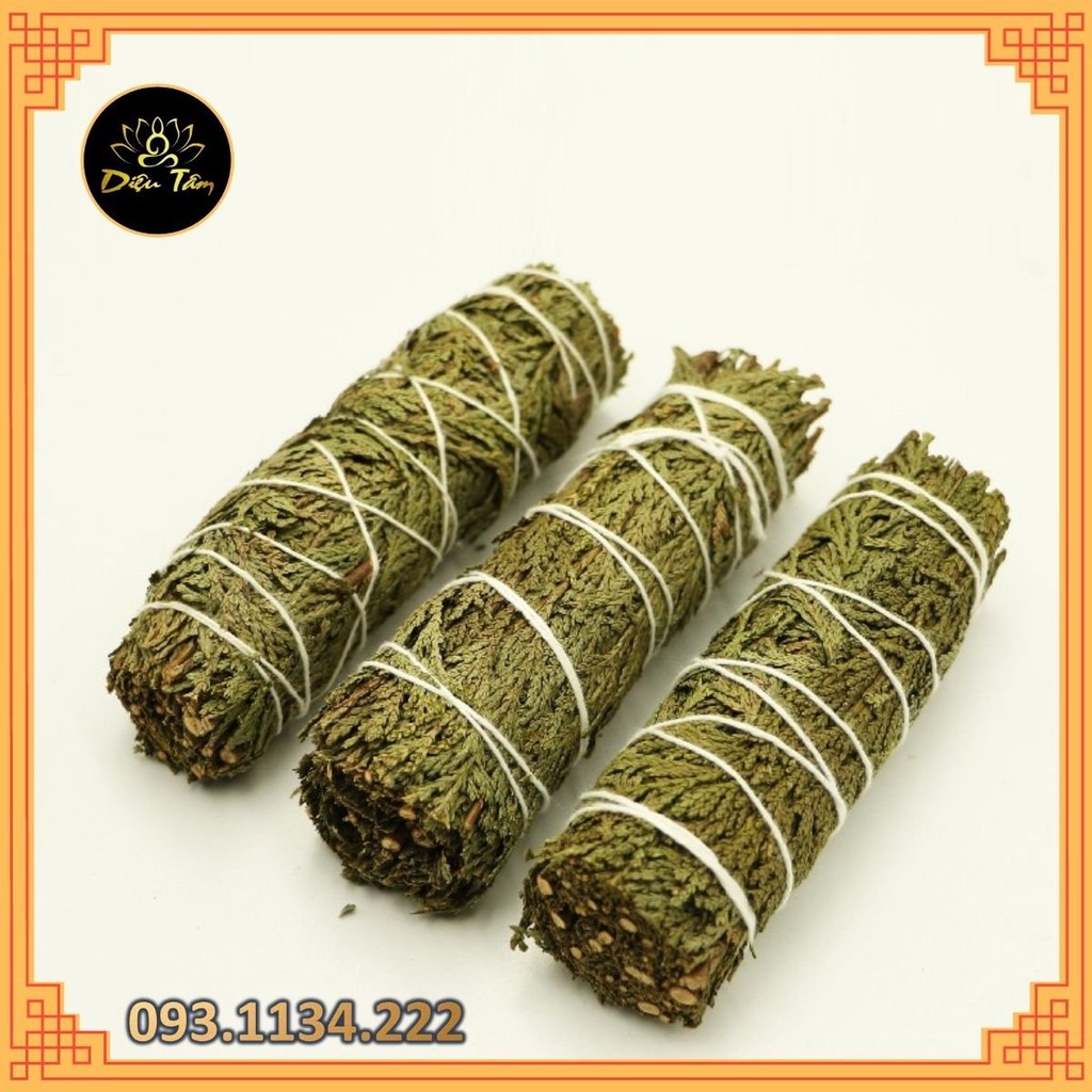 bó lá tuyết tùng (Cedar Smudge) xông nhà