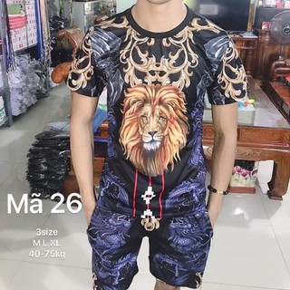 Bộ Đồ Nam - Bộ Thun Nam Thời Trang Hè In Hình Sư Tử - BN149