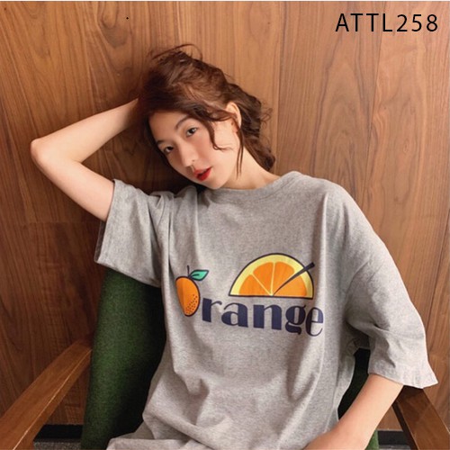 [FREE SHIP ĐƠN TỪ 50K] Áo phông cam ORANGE in ngực HARI0520 1
