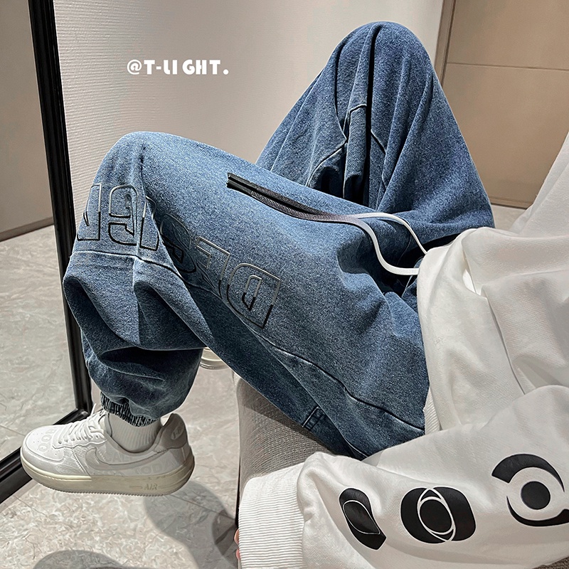 Quần jean ống rộng phong cách hiphop đường phố Hàn Quốc chất lượng cao CPMAX size S-3XL