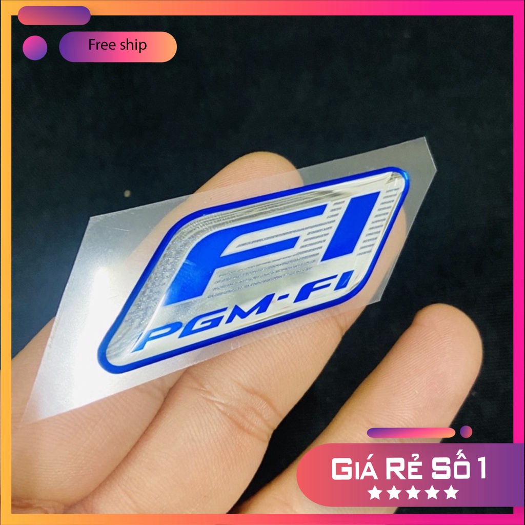HCM  Logo tem nhựa nổi Fi hàng cao cấp sử dụng dán bợ đầu xe Honda, Yamaha ĐỒ CHƠI XE MÁY GIÁ SỈ