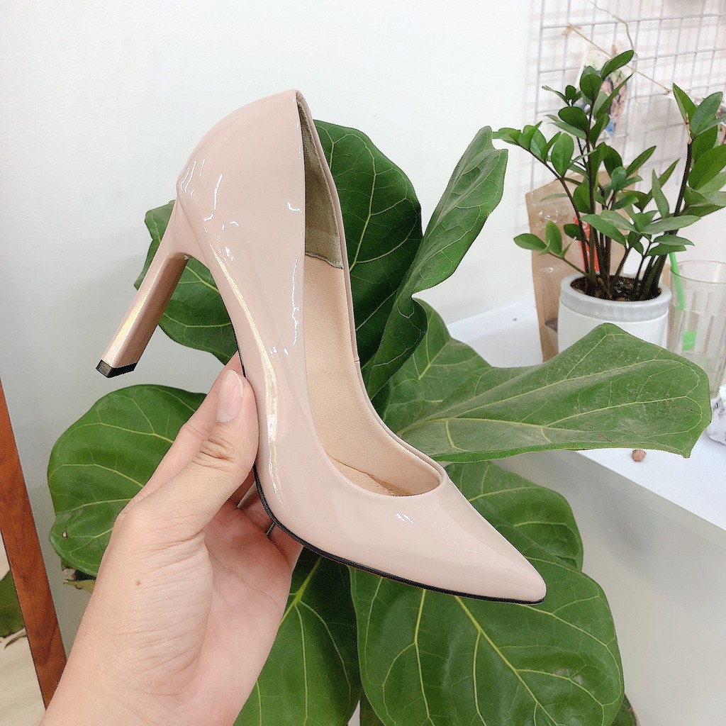 GIÀY CAO GÓT NỮ Z A R A DA BÓNG MỀM ÊM CHÂN GÓT 9 CM [ FORM NHỎ, NÊN TĂNG 1 SIZE]
