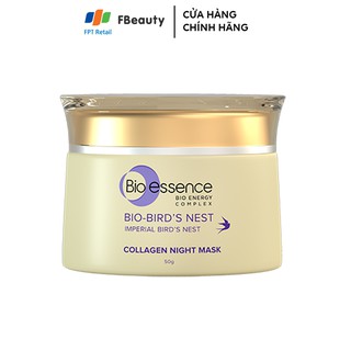 Mặt Nạ Ngủ Dưỡng Da Tươi Sáng Và Căng Mọng Bio-essence Bio-Bird’s Nest Collagen Night Mask 50g