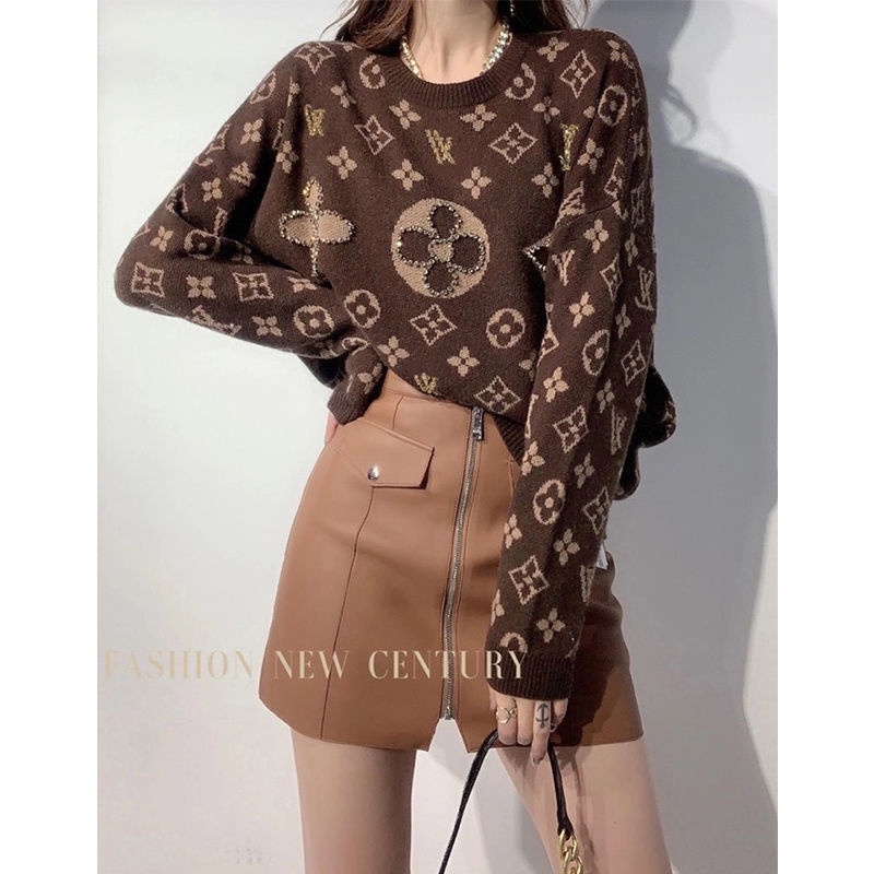Áo sweater tay dài vải dày mềm in chữ phong cách đường phố thời trang cho nữ