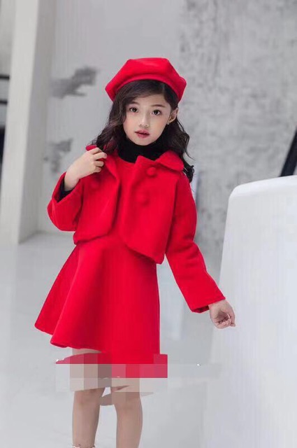 Sét váy dạ 3 chi tiết