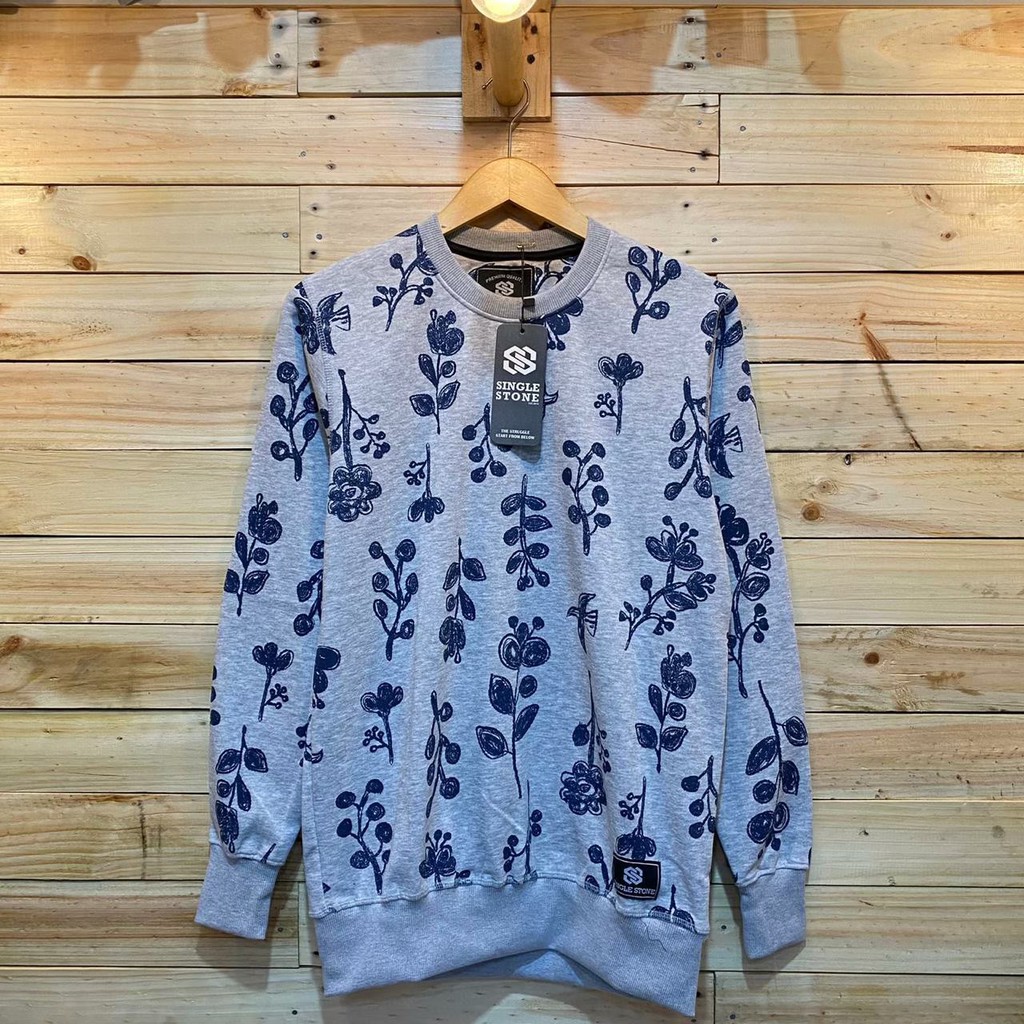 Áo SWEATER nam nữ CREWNECK DISTRO SINGLE STONE - SWEATER MOTIF CREWNECK chính hãng | BigBuy360 - bigbuy360.vn