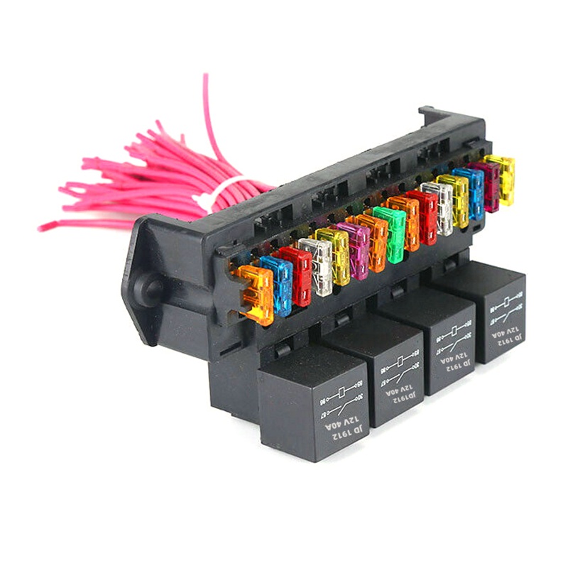 Giá Đỡ Cầu Chì 15 Cổng 4 Chiều 12V 40A Tiện Dụng Dành Cho Ô Tô / Xe Tải
