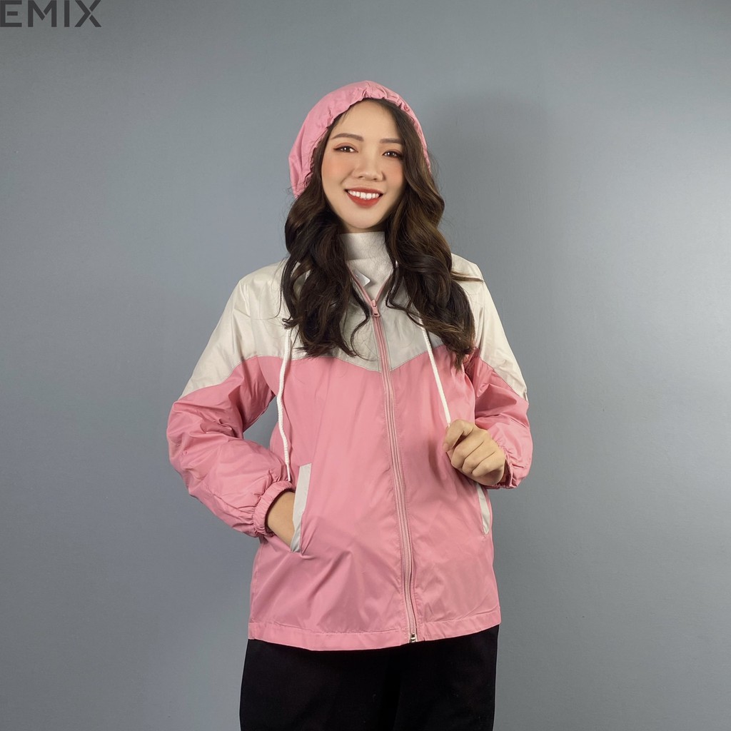 Áo khoác gió phối màu 2 lớp EMIX | BigBuy360 - bigbuy360.vn
