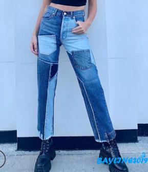 Quần Jeans Dài Ống Rộng Thời Trang Dành Cho Nữ