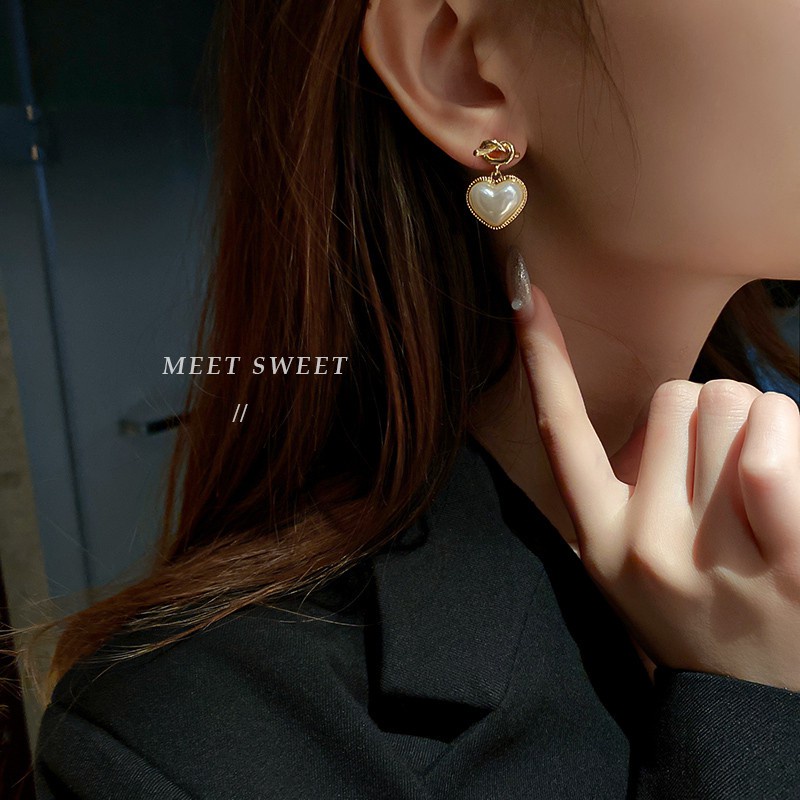 Khuyên tai kim bạc thiết kế đơn giản F026