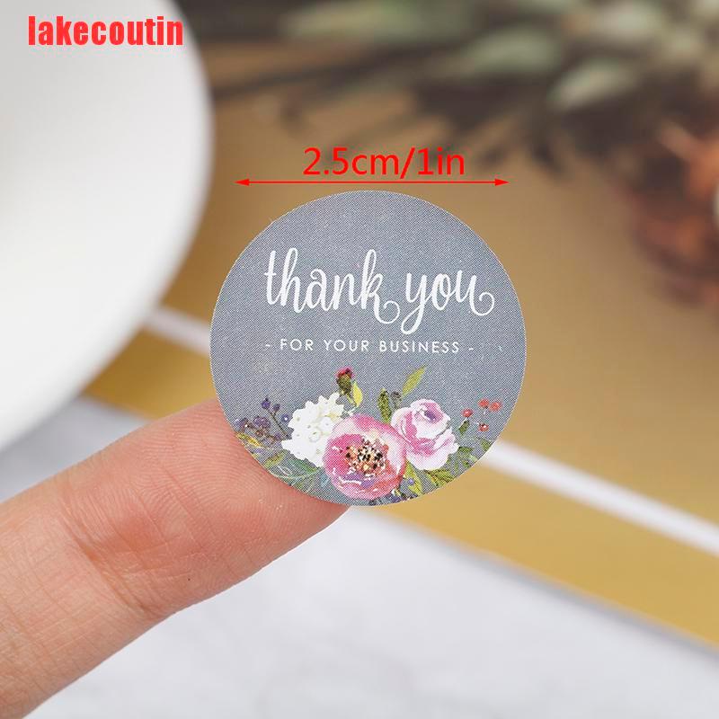 {lakecoutin}500Pcs Thank You Sticker Craft Packaging Seals Sticker Label Handmade Cute Paper UQX