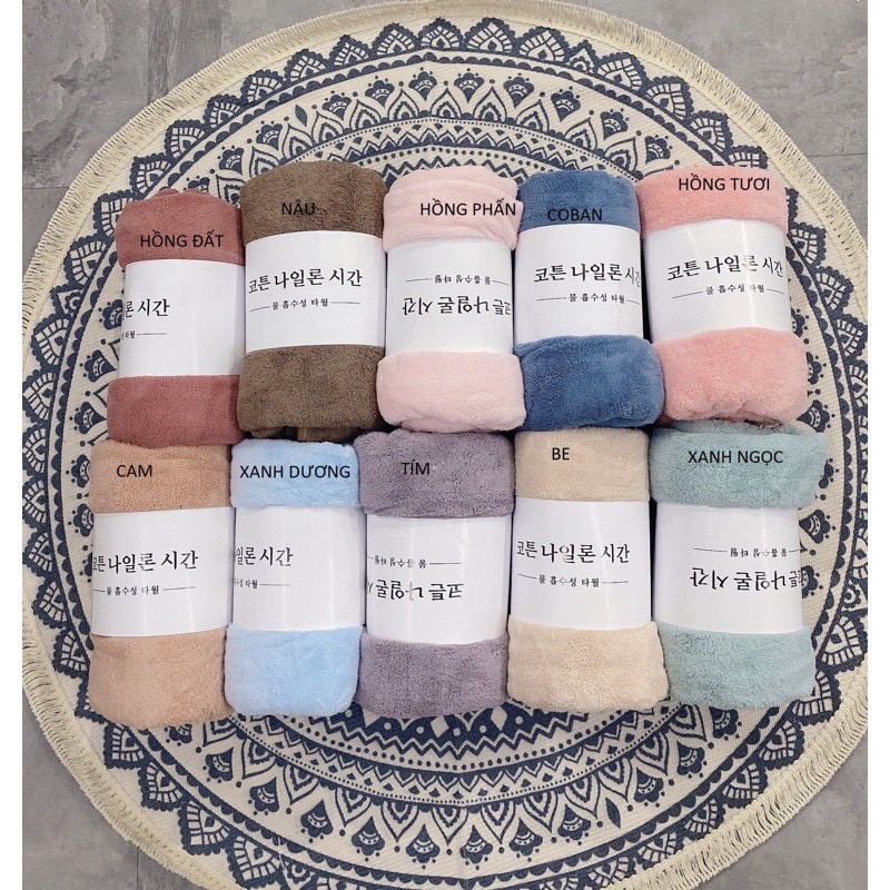 Khăn tắm xuất Hàn kích thước 70x140cm nặng 300g siêu hot Dumi Shop