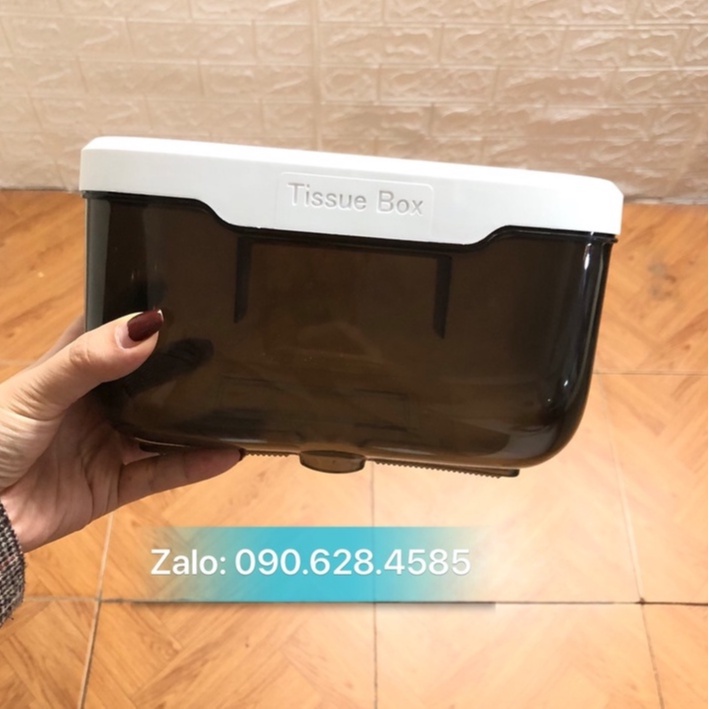 Hộp đựng giấy vệ sinh TISSUE BOX tiện dụng chống nước, hộp đựng giấy vệ sinh dán tường kèm kệ để đồ thông minh