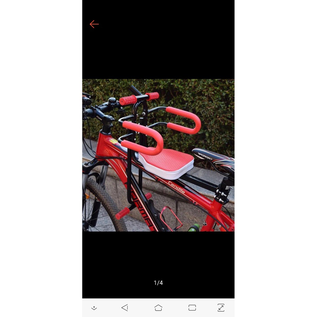 Ghế ngồi em bé xe đạp thể thao có gác chân, xe điện