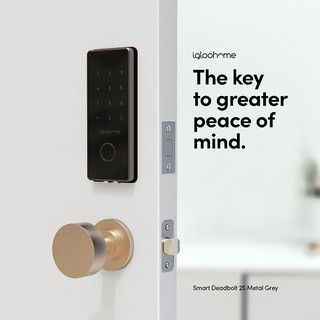 [HÀNG CHÍNH HÃNG] Khóa cửa điện tử thông minh thế hệ mới 2020 Igloohome Deadbolt 2S Metal Grey