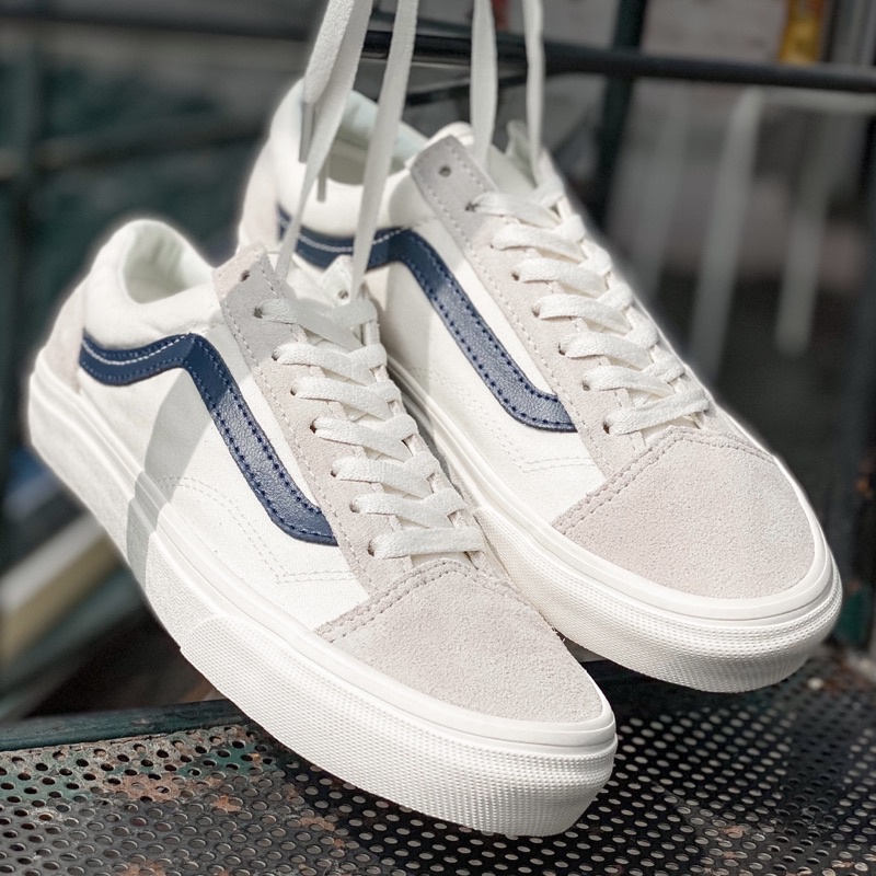 Giày Sneaker Nam, Giày Vans Chinh Hang Style 36 Navy cho nam nữ