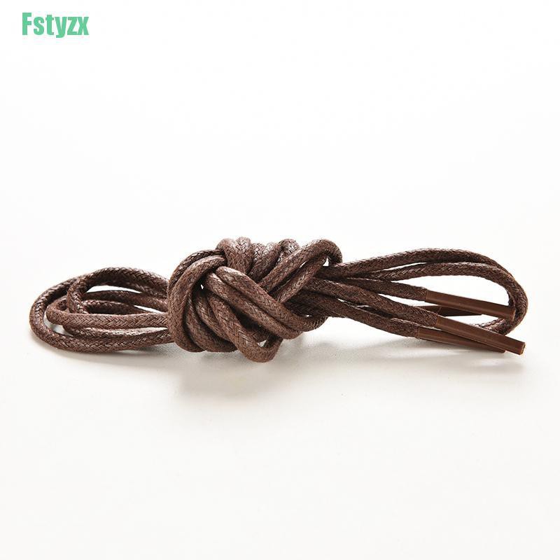 fstyzx Multi Color Cotton Waxed Round Cord String Dress Shoe Laces 85cm 1 Pair