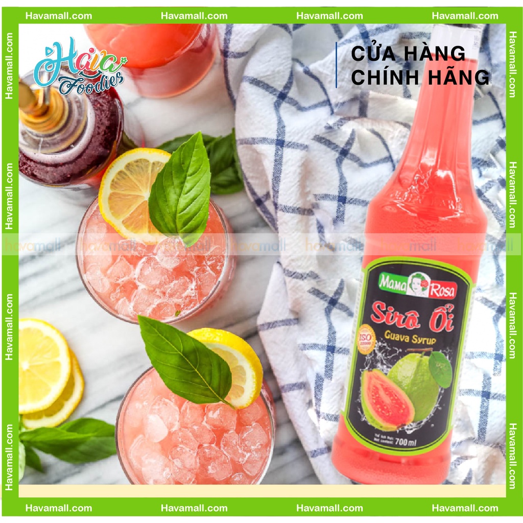 [HÀNG CHÍNH HÃNG] Siro Ổi Mama Rosa 700ml - TẶNG TRÀ ĐEN