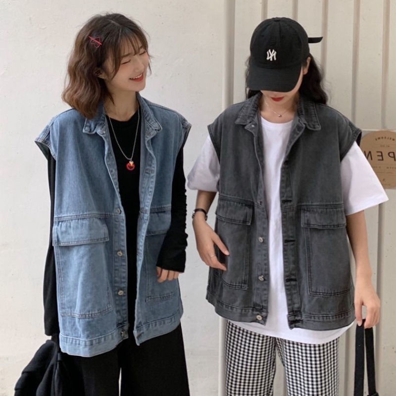 Áo khoác denim không tay thời trang Hàn Quốc
 | BigBuy360 - bigbuy360.vn