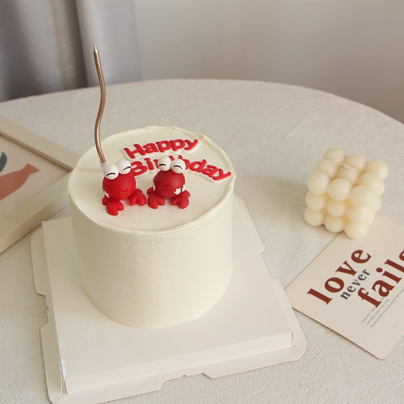 Cua Nhỏ Xinh Trang Trí Bánh Kem Sinh Nhật Cho Bé