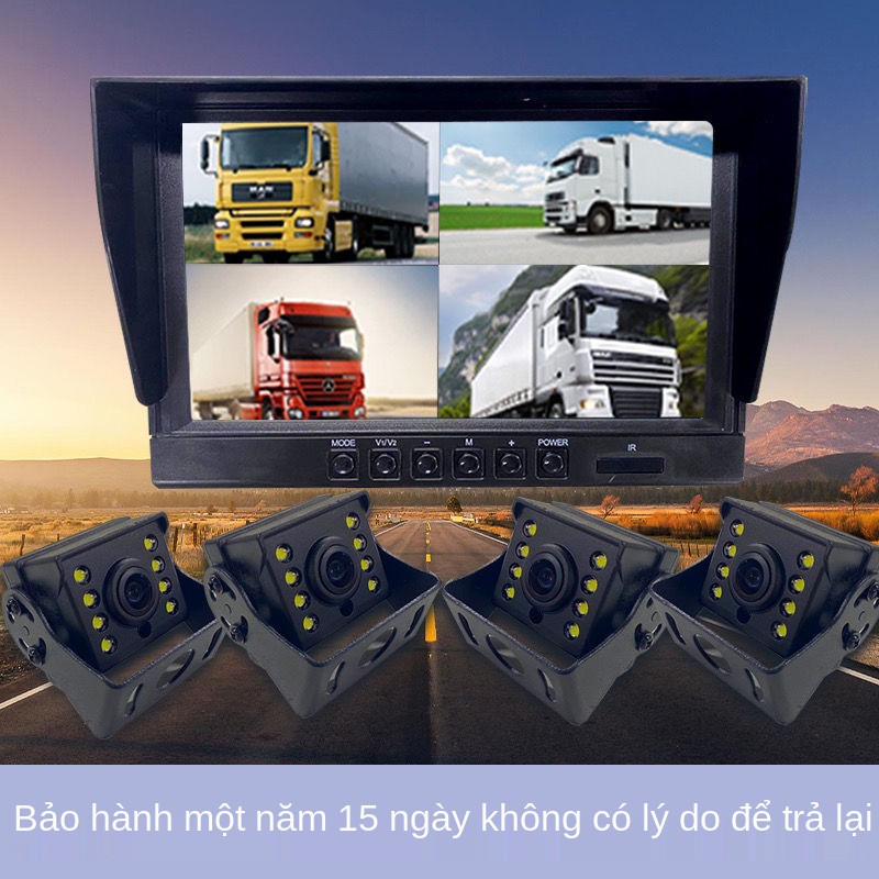 ℗Hình ảnh lùi xe tải lớn nhỏ Màn ô tô 12v24v HD chống nước camera quan sát ban đêm hồng ngoại miễn phí lắp đặt