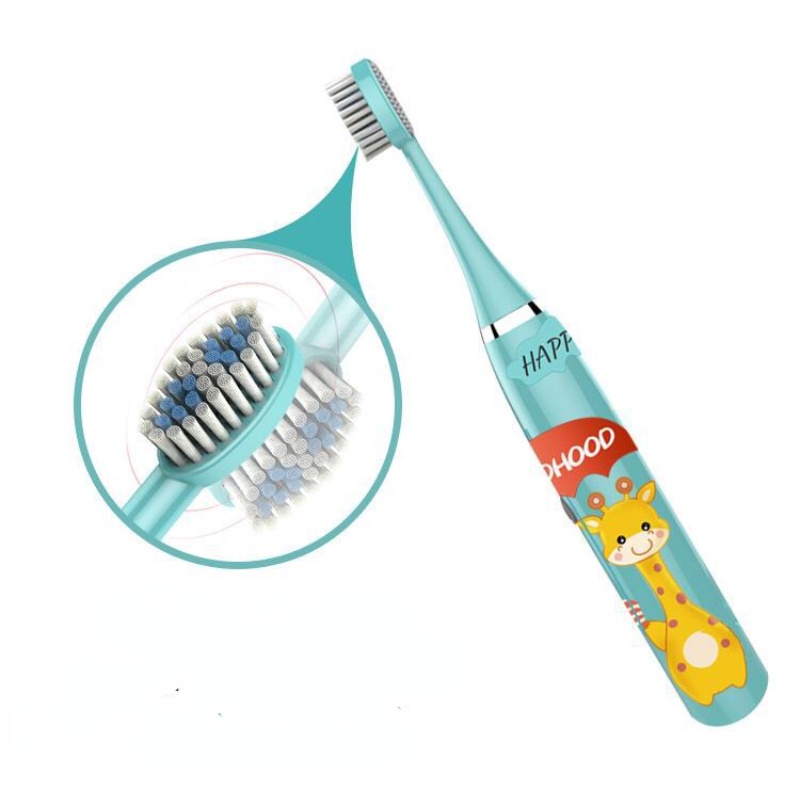Bàn chải đánh răng điện JIASHI siêu mềm chống thấm nước tự động cho bé 3-6 tuổi