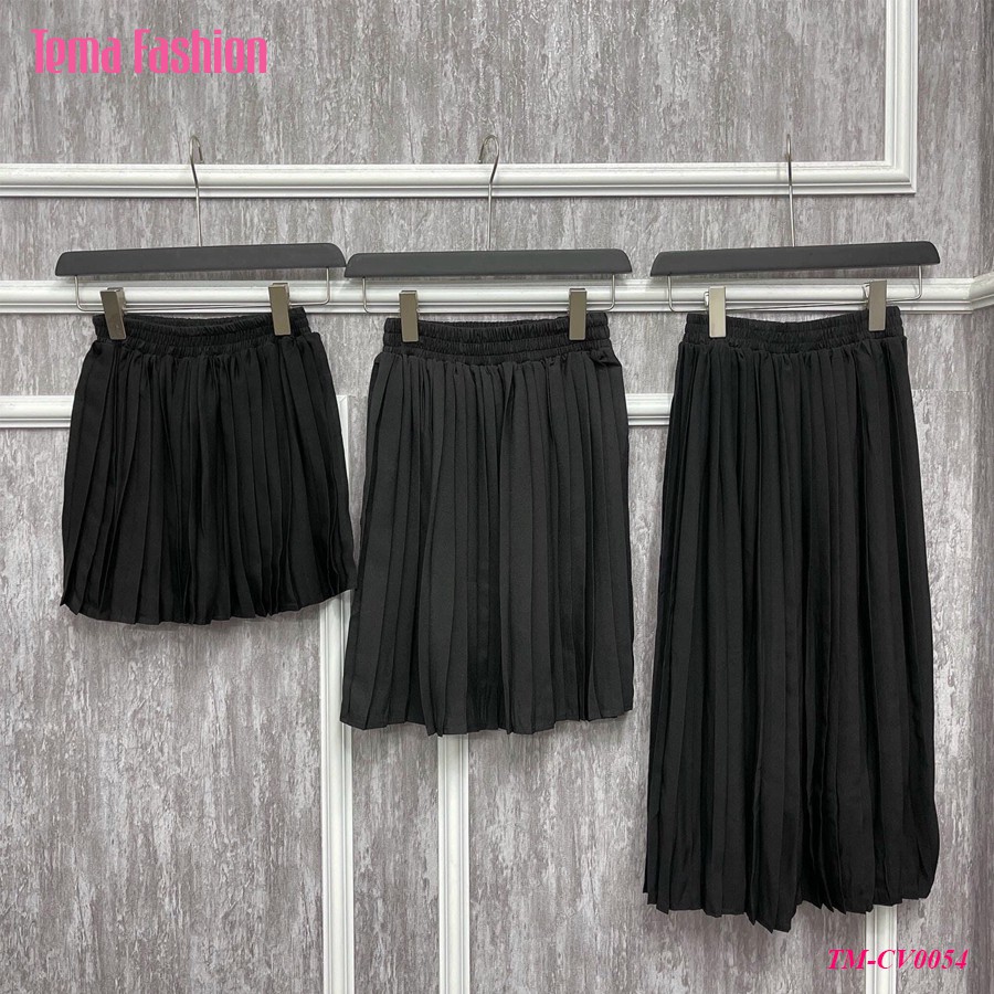 Chân váy xếp ly dáng vừa nữ TEMA - Chân váy lỡ cạp chun siêu đẹp | BigBuy360 - bigbuy360.vn