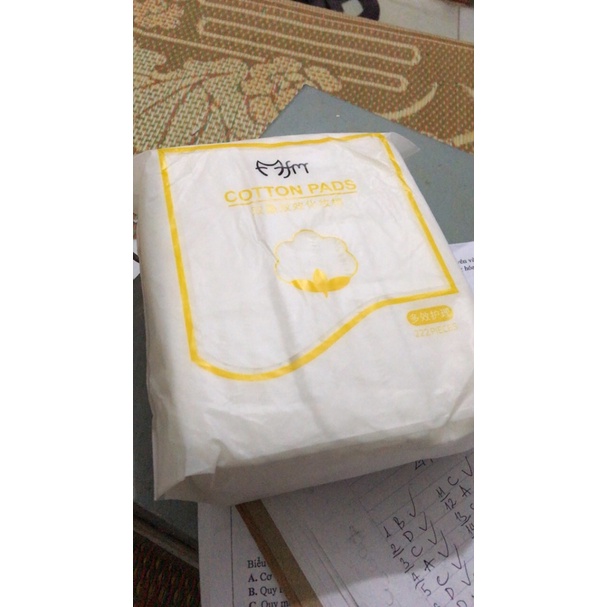 Bông tẩy trang 222 miếng 3 lớp mirrortoctoc MTT222