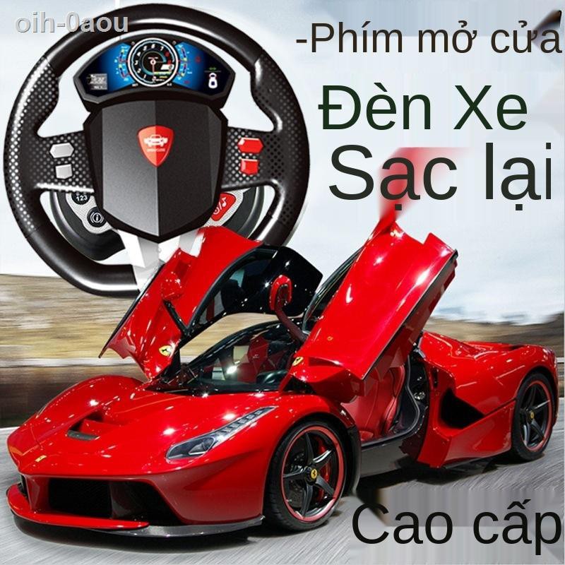 vô lăng ô tô điều khiển từ xa siêu lớn có thể mở cửa sạc, mô hình xe thao trẻ em Racing boy đồ chơi