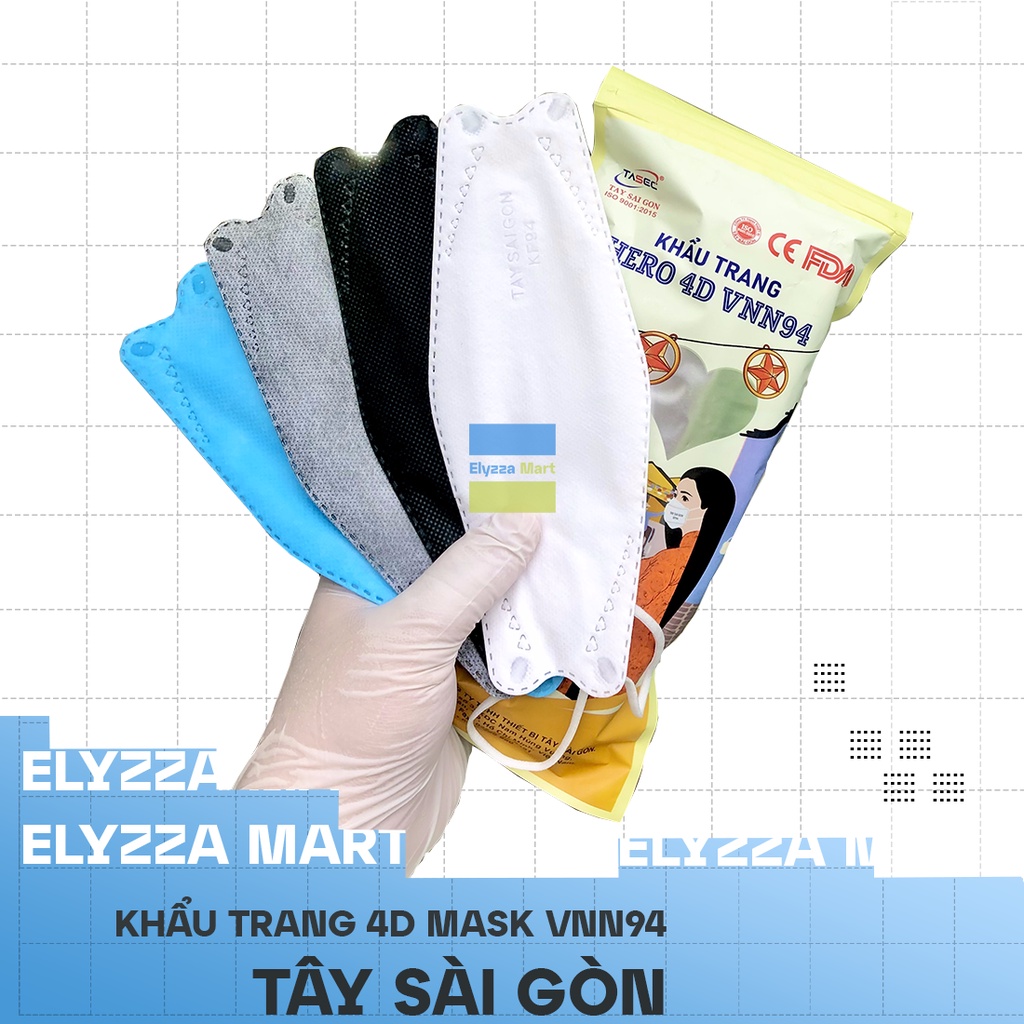 Thùng 300 Chiếc Khẩu Trang Y Tế 4D Tây Sài Gòn VNN94