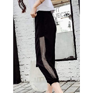 Quần jogger đũi phối lưới sườn, phối túi 2 bên tiện dụng