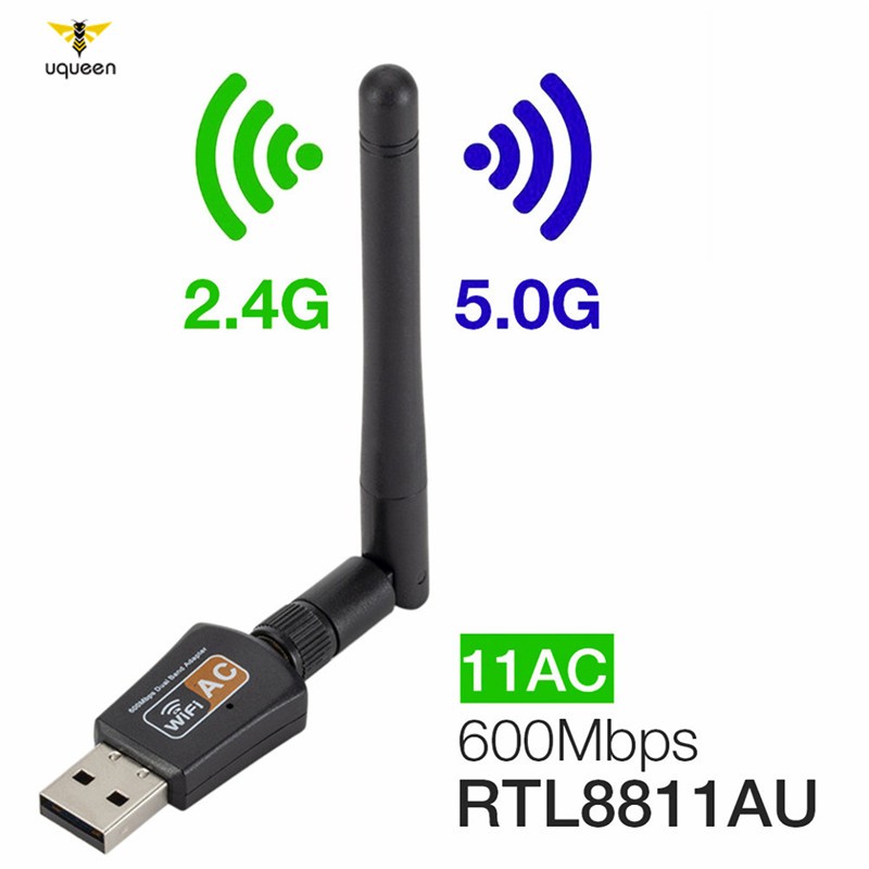 USB Wifi 600Mbps 2 băng tần 2.4/5ghz thiết kế ăn-ten 802.11AC | BigBuy360 - bigbuy360.vn