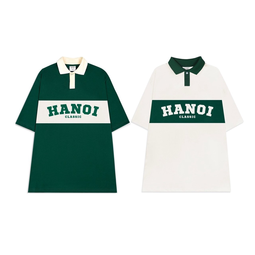 ÁO THUN FF FORM RỘNG POLO HANOI CLASSIC, VẢI THUN 2 CHIỀU COTTON 250GSM