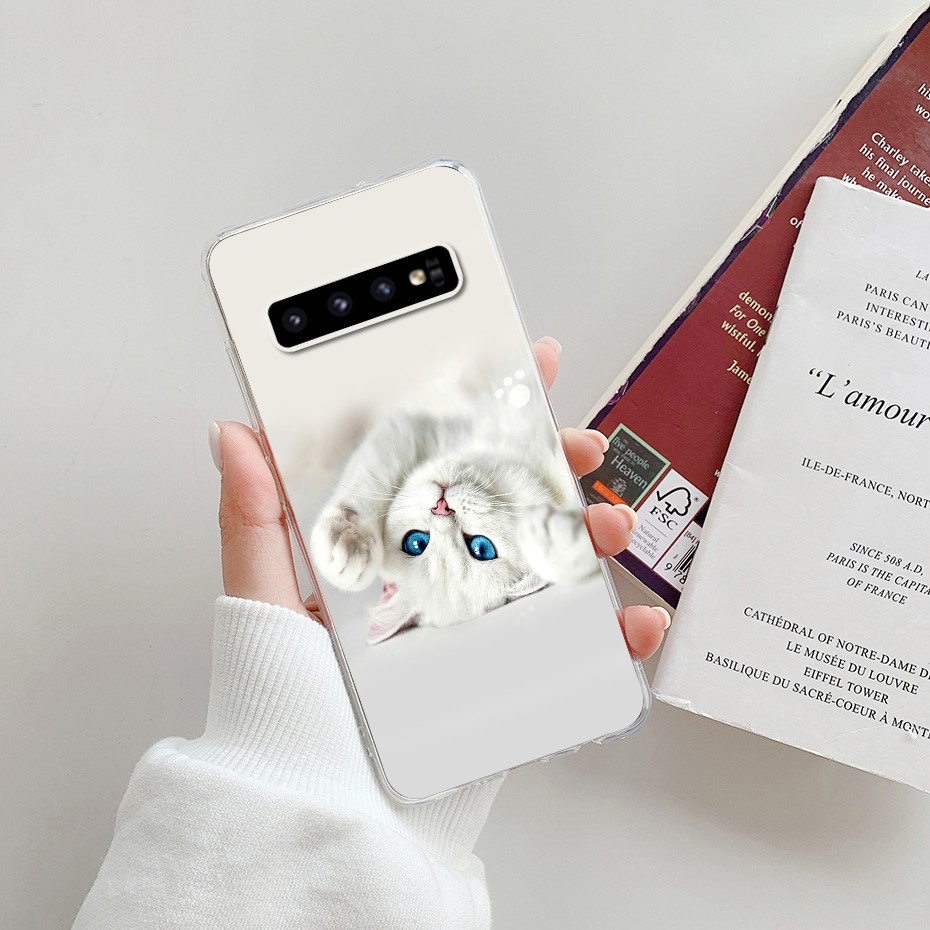 Ốp điện thoại TPU silicon mềm hình hoạt hình cho Samsung Galaxy S10/ S10e/ S10 Plus