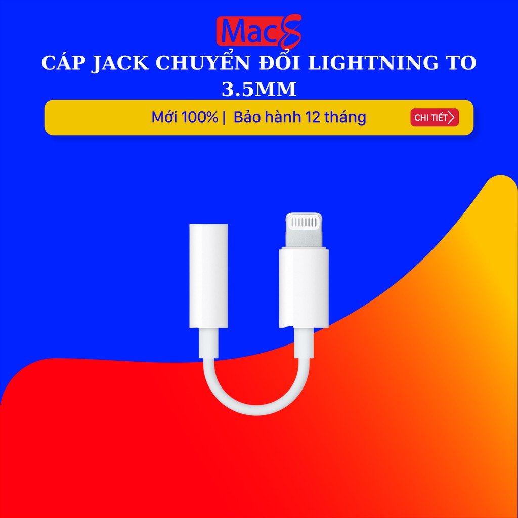 [Mã SKAMSALE03 giảm 10% đơn 200k] Cáp jack chuyển đổi Lightning to 3.5mm (Không hộp)