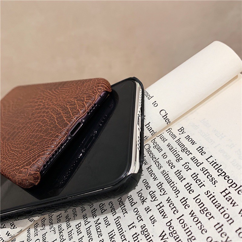Ốp lưng iphone Da Rắn 2 màu, mặt trong lót nỉ chống xước lưng máy