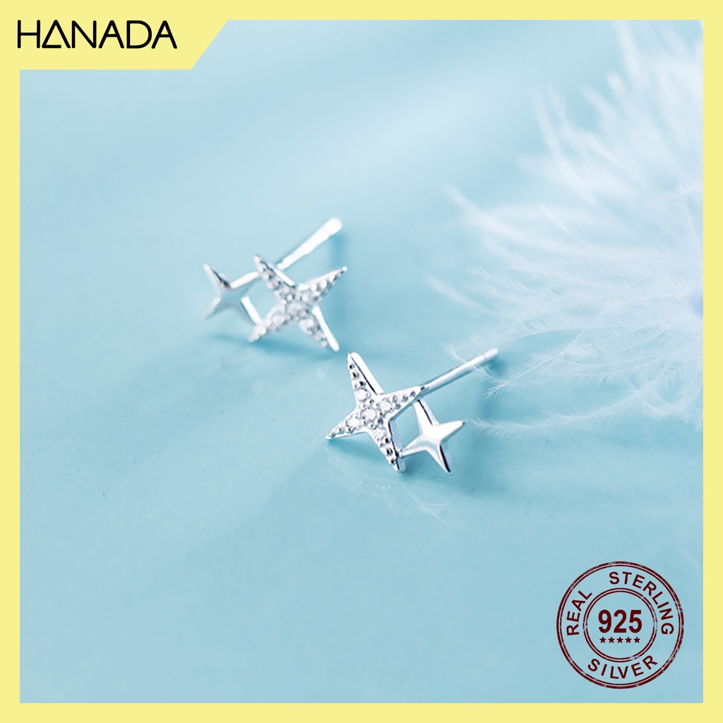 Bông Tai Bạc 925 Hanada Bling Bling 0372 C11