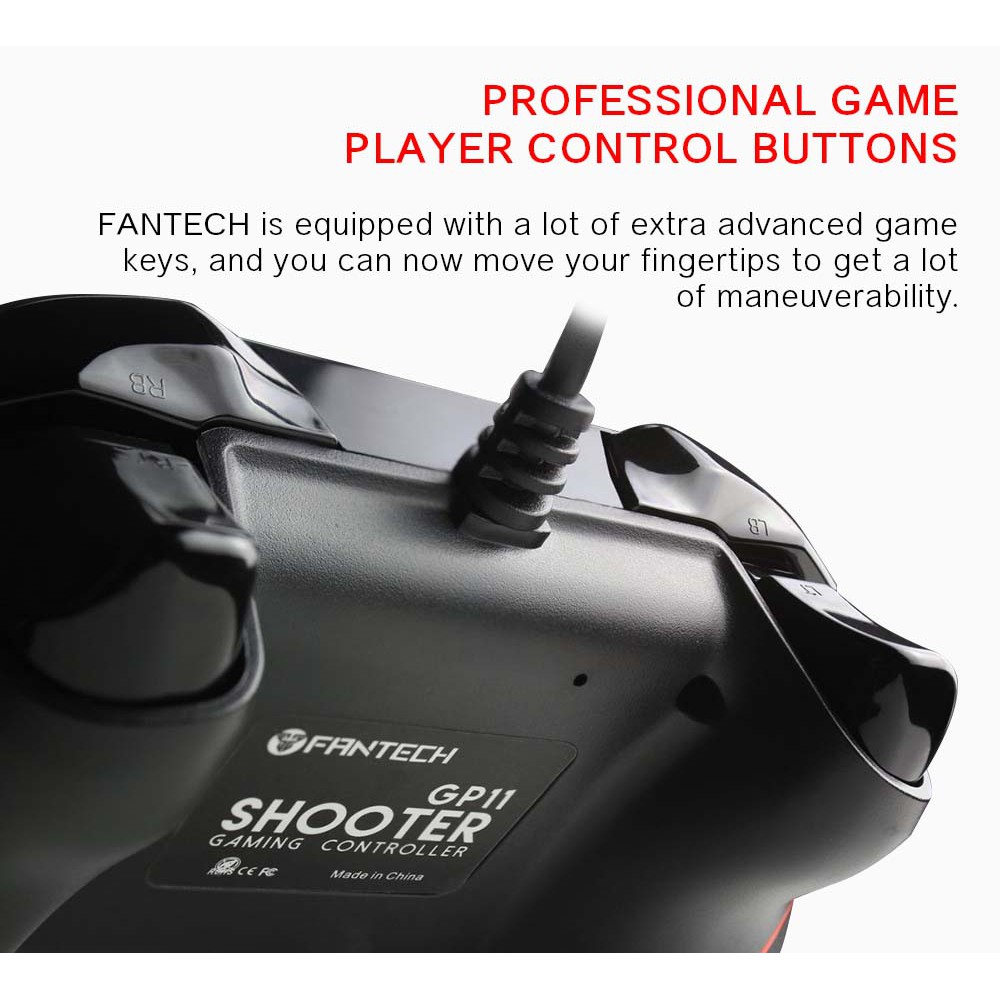 ✪ CHÍNH HÃNG ✪ Tay cầm chơi game đa chức năng có dây Fantech SHOOTER GP11 (phù hợp nhiều game)