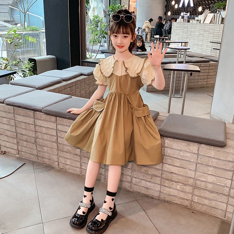 Đầm Công Chúa Mùa Hè Hàn Quốc 2022 Mẫu Mới Cho Bé Gái 3-14 Tuổi