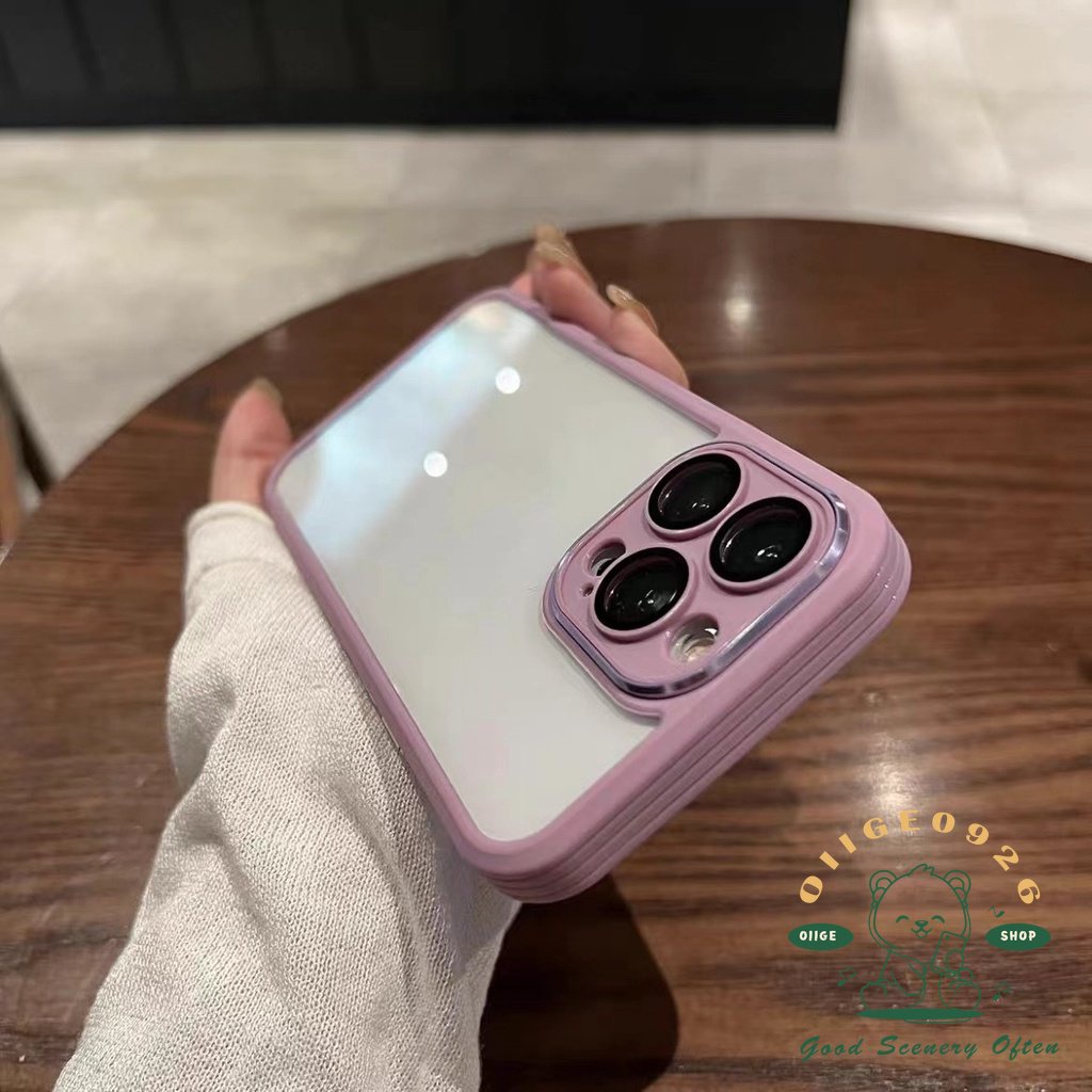 Ốp Điện Thoại TPU Chống Rơi Màu Tím Sang Trọng Cho Iphone 14 / 13 / 12 / 11Pro Max