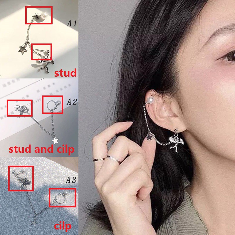 Khuyên tai nữ dáng dài kiểu dáng độc đáo