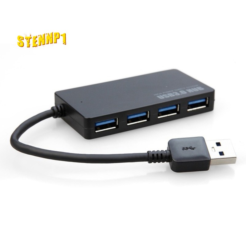 USB 3.0 Hub 4 Port High Speed Slim Compact Expansion Splitter