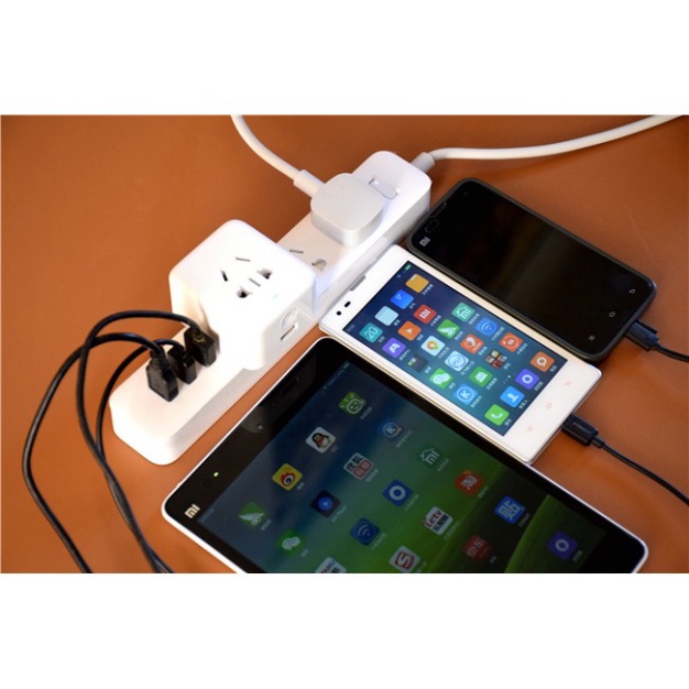 20W | Ổ điện Xiaomi Mi Power Strip Trắng CX05 3USB 3 Hub - Ổ cắm tích Type C hợp sạc nhanh 20W 2A1C Xiaomi