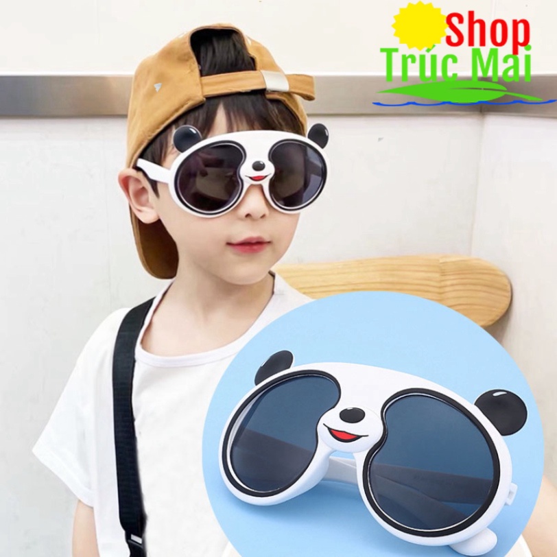 Kính Mát Phân Cực Chống Tia UV400 hoa lá panda phim hoạt hình đẹp tươi Cho Bé