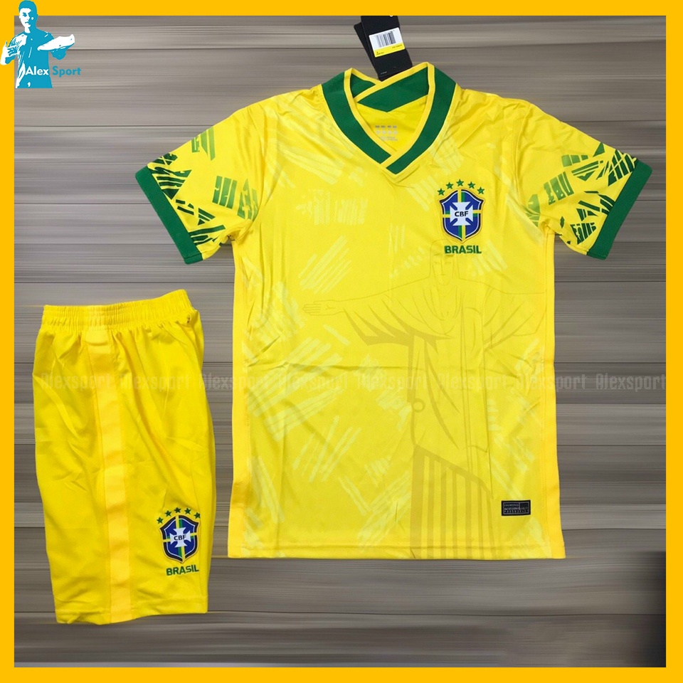 Bộ Quần Áo Đội tuyển Brazil màu vàng 22-23
