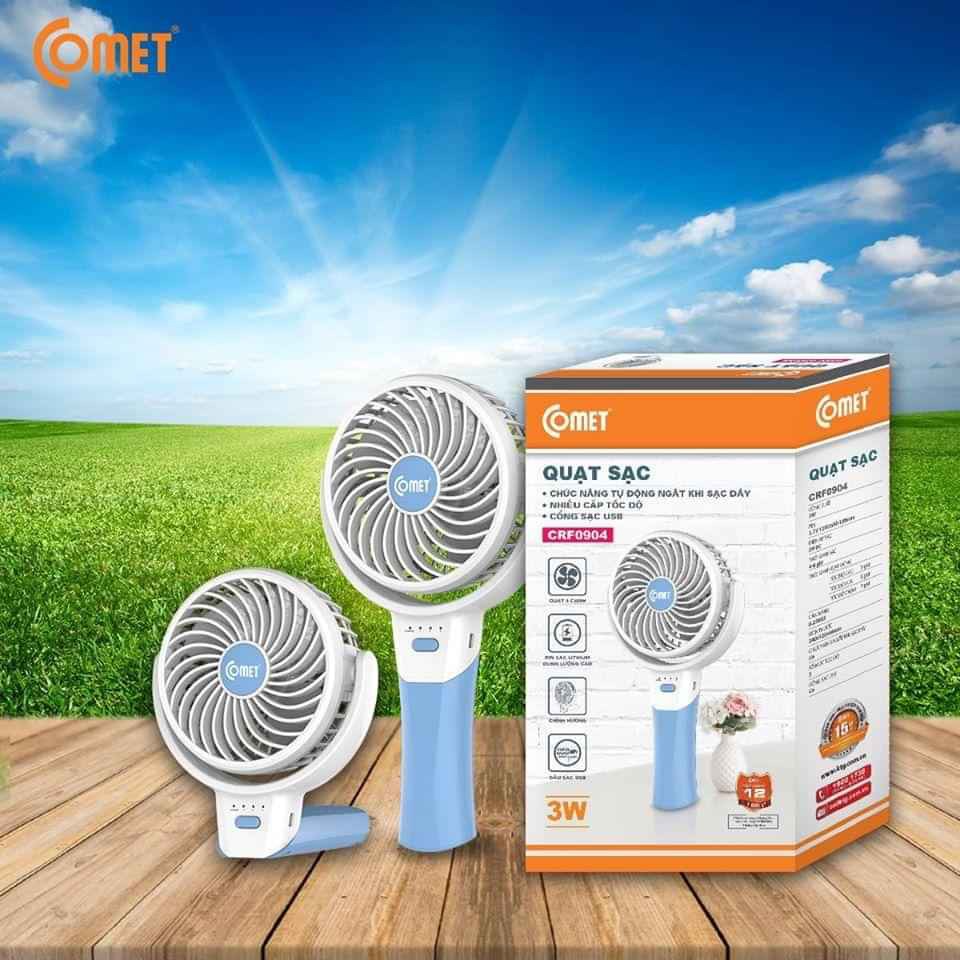 [Mã ELHA9 giảm 15% đơn 50K] Quạt sạc cầm tay Comet CRF0904 Cao cấp chí